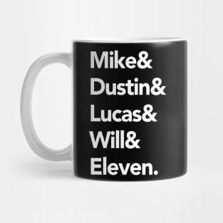 Stranger Things Names Mug